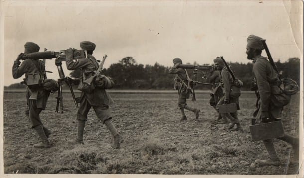 Indian troops in the British Army.