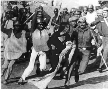 File Photo: Police Runs After a Sikh Woman During 1984 anti-SIkh Pogroms