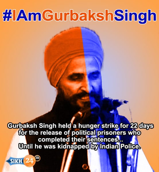 A picture circulating on social media in support of Bhai Gurbaksh Singh
