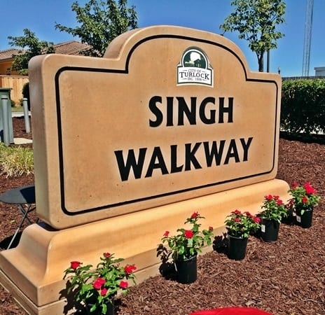 Singh Walkway Sign - Alex Cantatore/TurlockCityNews.com