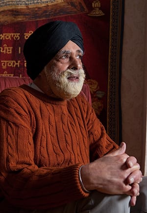 File Photo: Lord Singh at his home in Wimbledon, southwest London