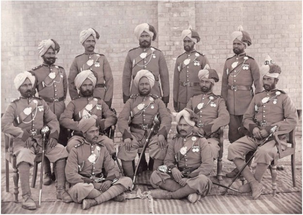 Sikh soldiers served in the British army in both world wars.