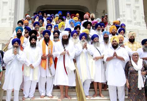 File Photo: HSGPC Members At Sri Darbar Sahib Complex, Sri Amritsar.