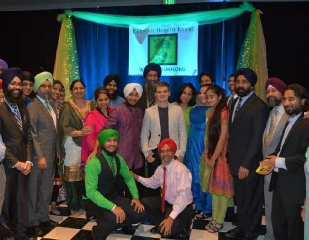  Volunteers and guests at the EcoSikh Gala Event.
