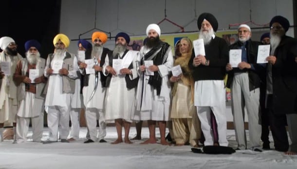 Leaders of new Akali Dal release programme of the party