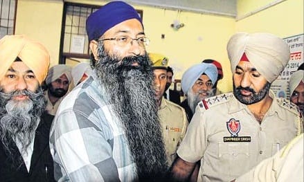 Police presents Ramandeep Singh Goldy in Court