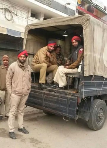 Police were deployed across Punjab