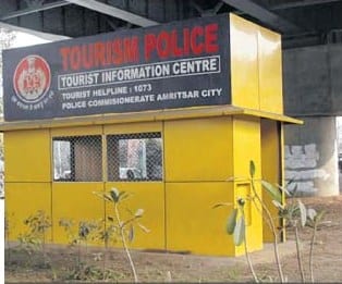 Booth of Tourism Police in Amritsar
