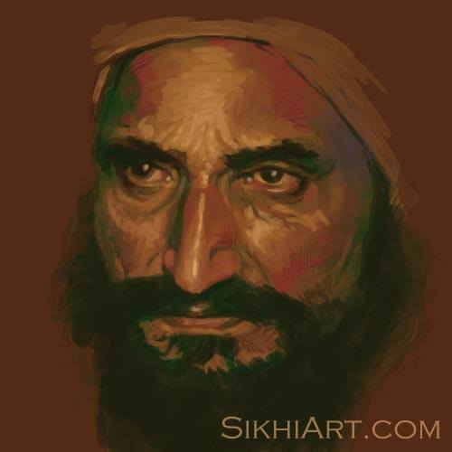 Bhai Gurbaksh Singh painting