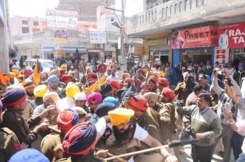 File Photo: Sikhs protesting against Government brutalities