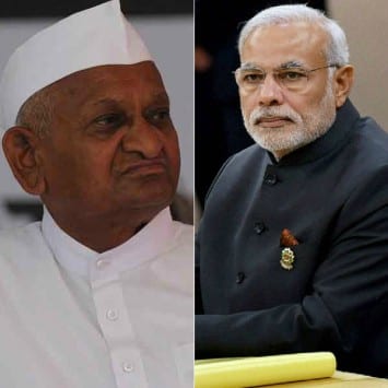 Anna Hazare and Narendra Modi