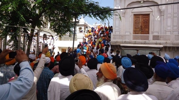 Sikhs Raising Pro-Khalistan Slogans