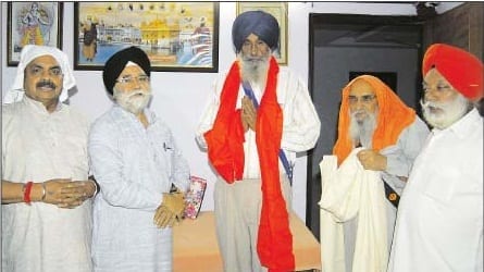 Rajdev Singh Khalsa with RSS leader