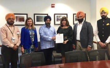Sikh delegation with Eileen o'Connor,US Deputy Assistant Secretary of State