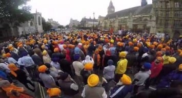 File Photo: Sikh Diaspora Rallying in Support of Bapu Surat Singh