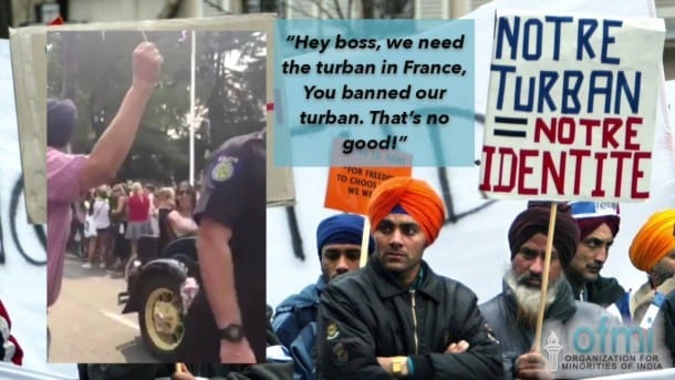 “You banned our turban,” says Sikh to California’s French Consul