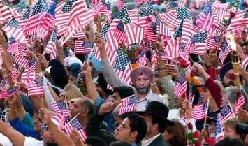 Sikh Americans protest after the killing of Balbir Singh Sodhi, the first person killed in a U.S. hate crime after 9/11. Source: Mark J. Terrill/AP 