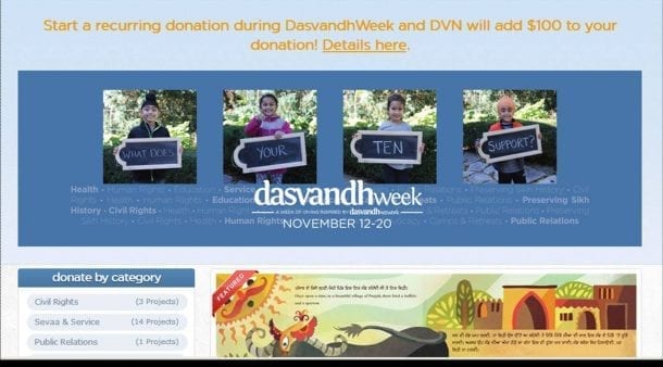 Dasvand Week is back. Donate to worthy Sikh causes