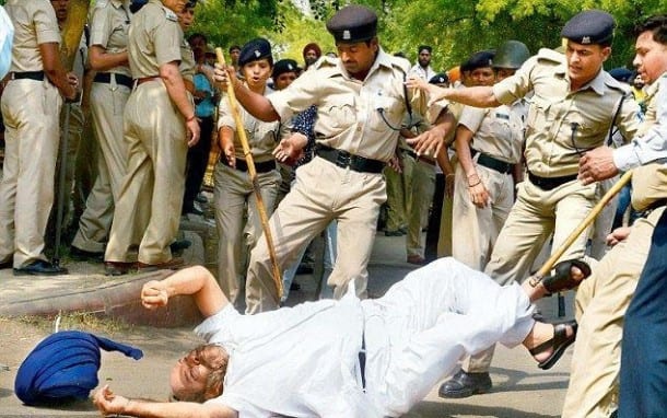  A photo of recent police brutalities against Sikhs