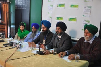 Activists of ECO SIKH adressing press conference