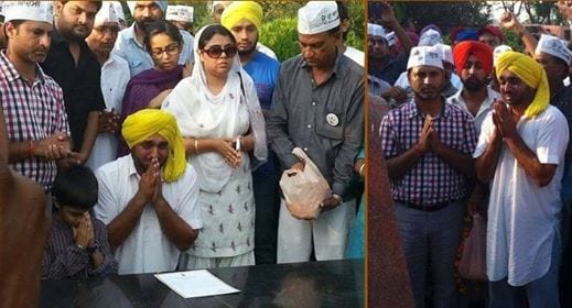 Bhagwant Mann falls into emotions while paying obeisance at the memorial of Shaheed Bhagat Singh at Khatkarh Klan