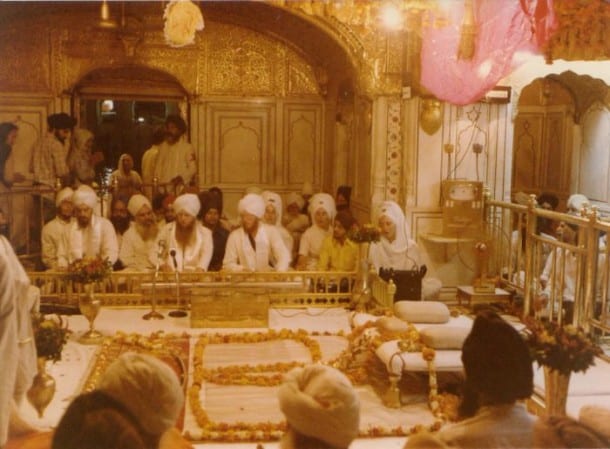 American Sikhs doing Keertan in Darbar Sahib