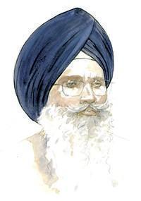 A Sikh man wearing a turban