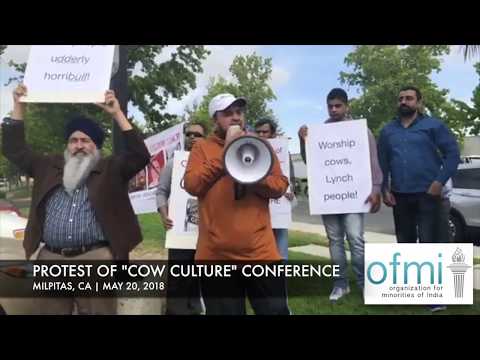 Mulnivasi Protest of California &quot;Cow Culture&quot; Conference