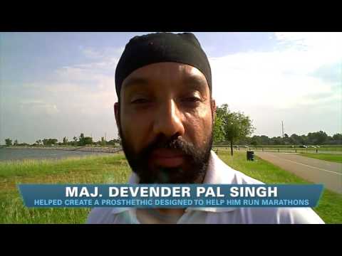 Sikh Soldier With Leg Blown Off Runs Marathons