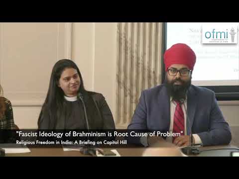 U.S. Capitol Briefing: Fascist Ideology of Brahminism is Root Cause of Problem in India