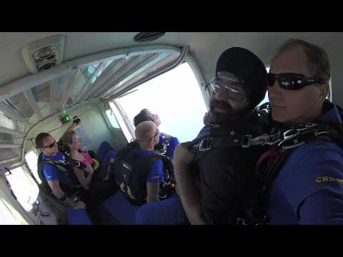 Skydiving from 14000 feet with Turban in St Kilda, jumping for religious freedom