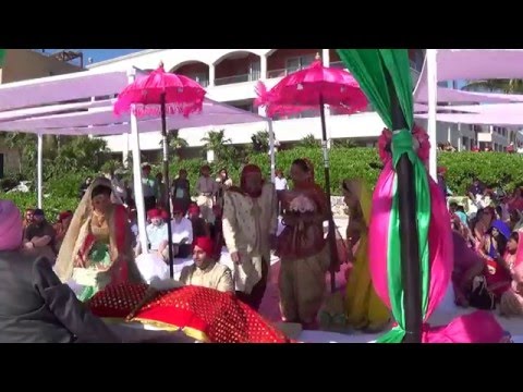 Fusion Sikh Hindu Wedding | Destination Wedding Riviera Maya