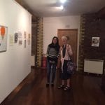 08-09-2016-Artist Kiminder Kaur with an exhibition attendee