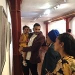 08-09-2016-Co-curator and artist Vikram Singh with artist Satnam Kaur