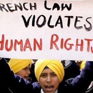 INDIA-FRANCE-POLITICS-RELIGION-SIKH-CHILD-DEMONSTRATION